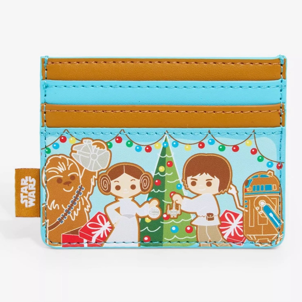 loungefly star wars gingerbread house cardholder boxlunch christmas holiday